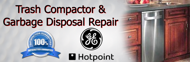 GE Hotpoint trash compactor and garbage disposal repair 