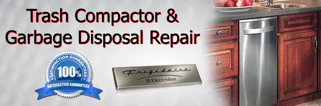 trash compactor and Garbage Disposal Repair Fridgidaire