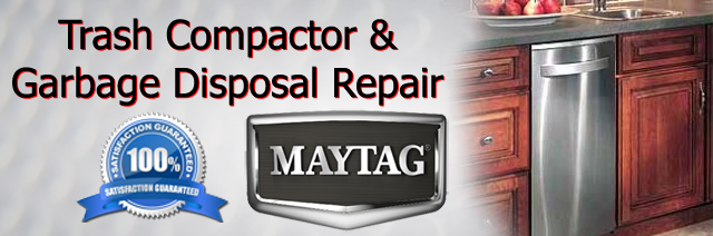 trash compactor and garbage disposal repair maytag