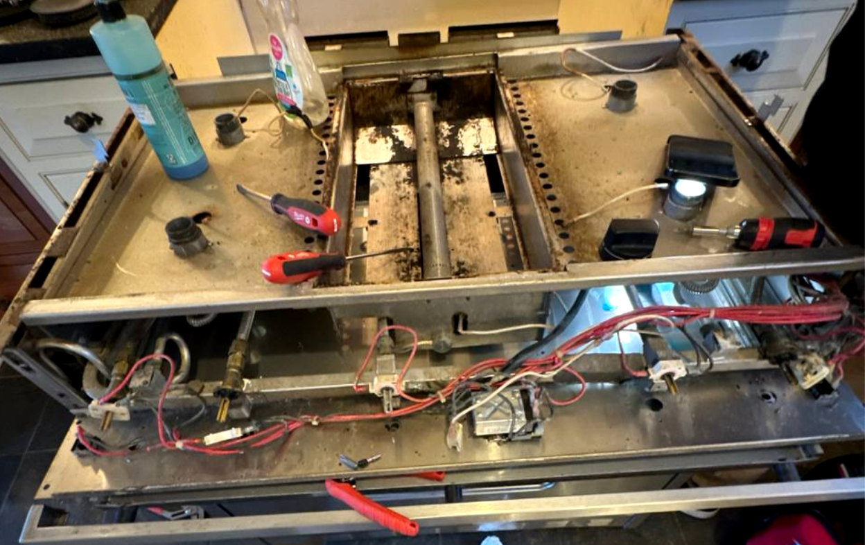 Wolf Gas Cooktop — Full Tear-Down & Ignition Repair in Houston, TX